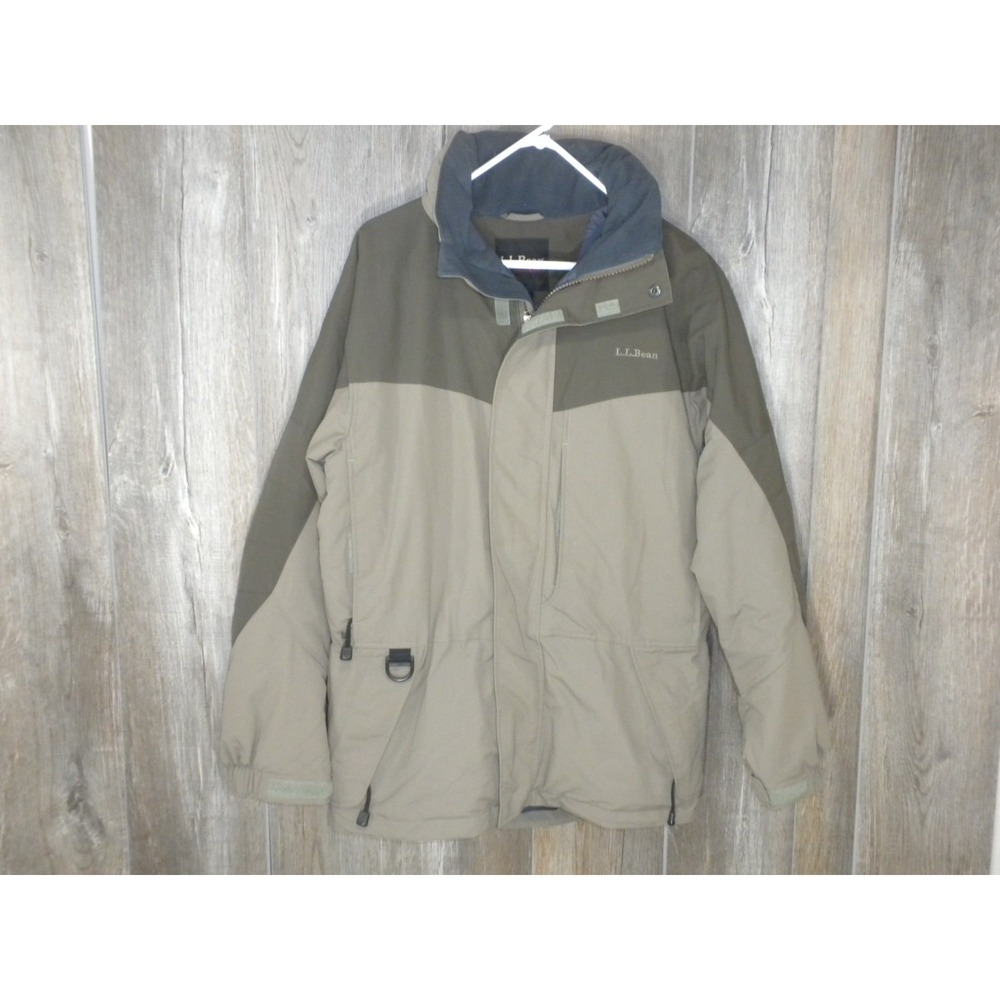 LL Bean Jacket‎ Mens S Gray Insulated Full Zip Outdoor Chore Barn Gorpcore ORF15